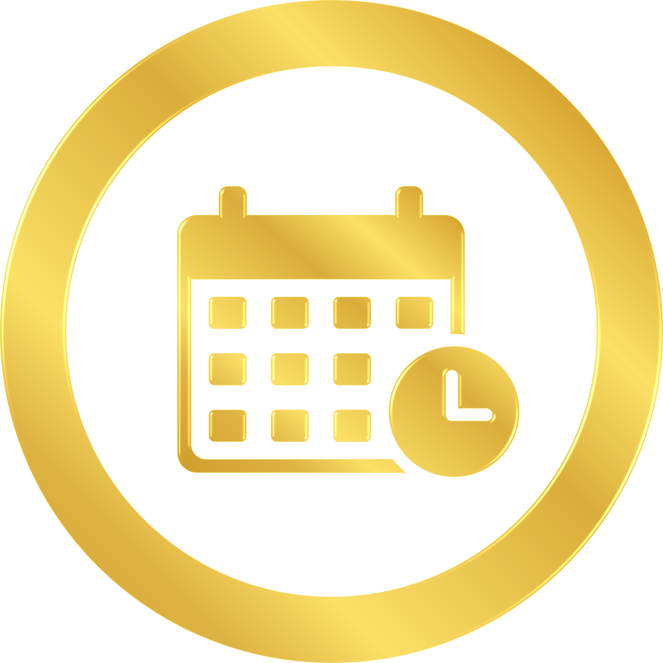 Golden Schedule Icon